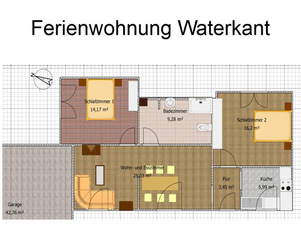 Ferienwohnung Waterkant Cappeler Niederstrich Eksteriør bilde
